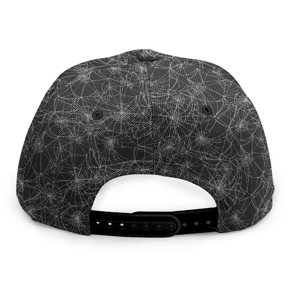 Halloween Cobweb Pattern Print Snapback Cap