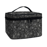 Halloween Cobweb Pattern Print Travel Makeup Bag