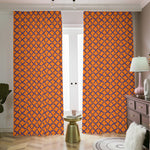 Halloween Cross Pattern Print Blackout Pencil Pleat Curtains