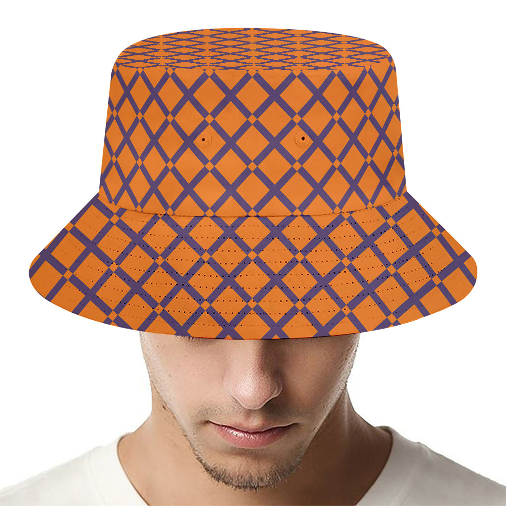 Halloween Cross Pattern Print Bucket Hat