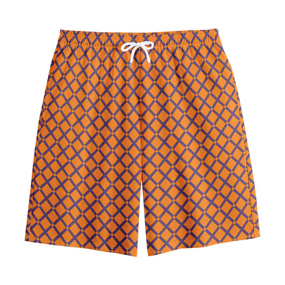 Halloween Cross Pattern Print Cotton Shorts