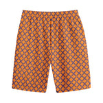 Halloween Cross Pattern Print Cotton Shorts