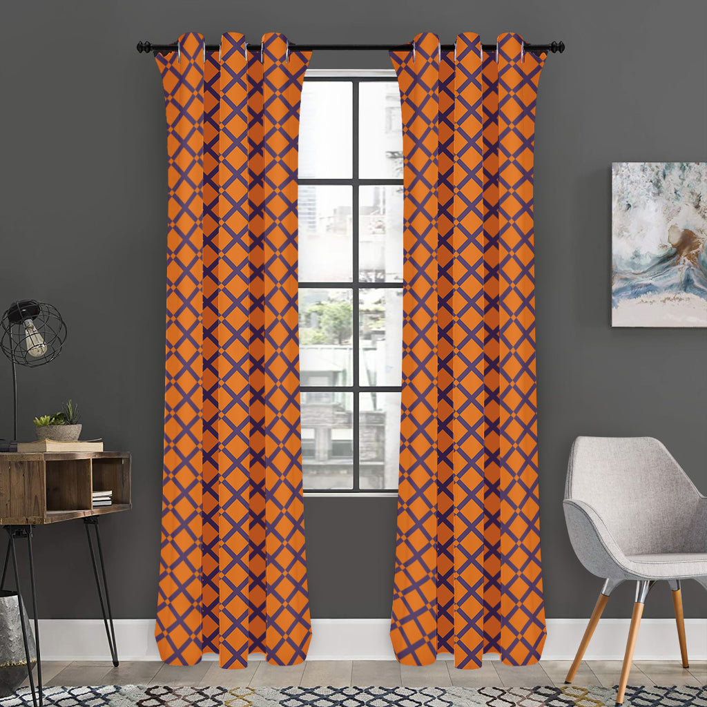 Halloween Cross Pattern Print Curtain