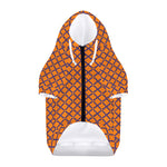 Halloween Cross Pattern Print Dog Zip Up Hoodie