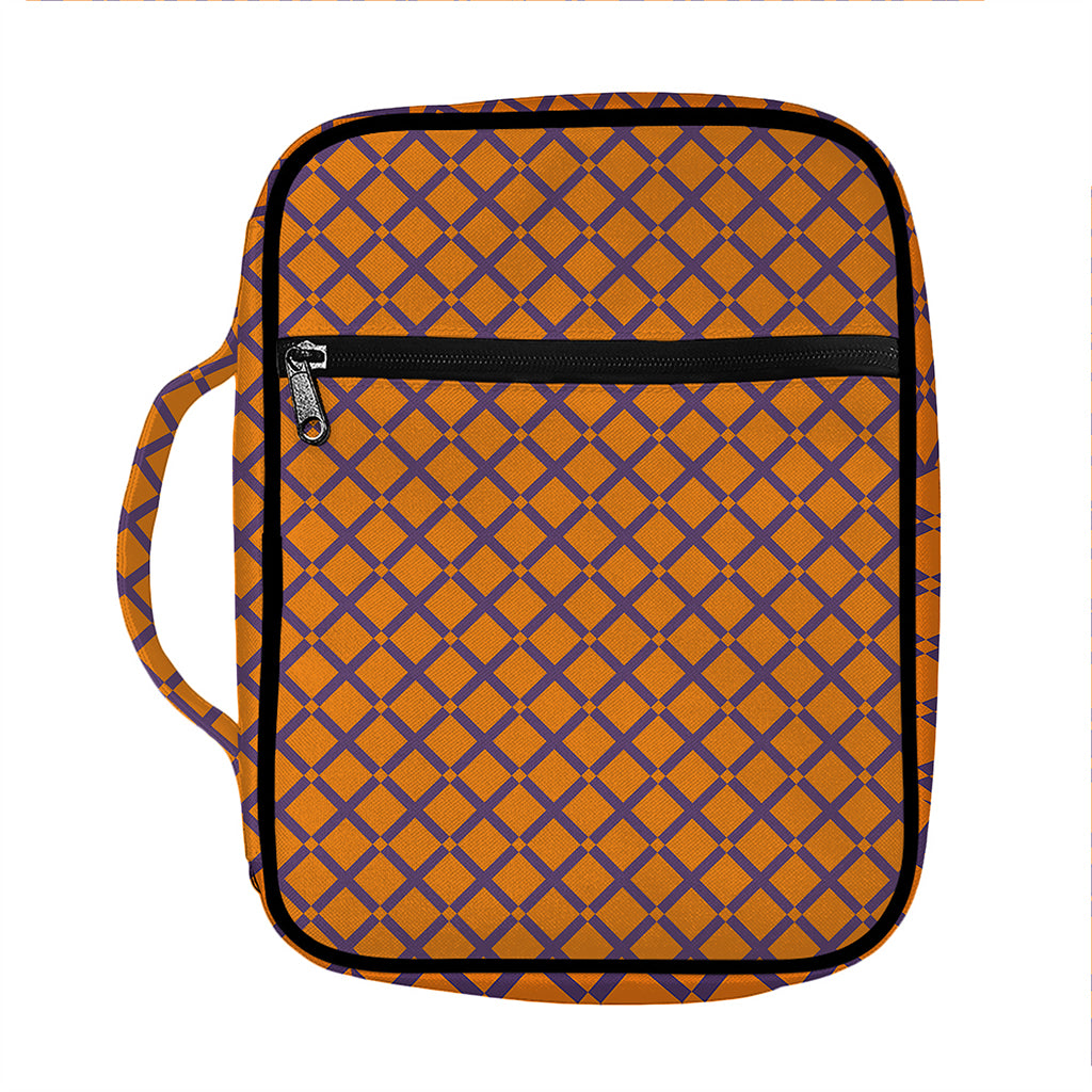 Halloween Cross Pattern Print Front Pocket Bible Bag