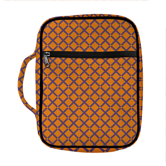Halloween Cross Pattern Print Front Pocket Bible Bag