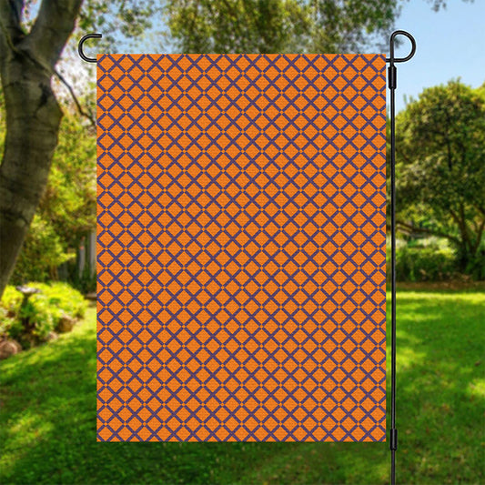 Halloween Cross Pattern Print Garden Flag