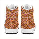 Halloween Cross Pattern Print High Top Leather Sneakers