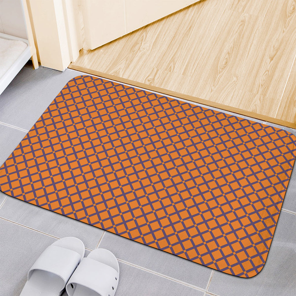 Halloween Cross Pattern Print Indoor Door Mat