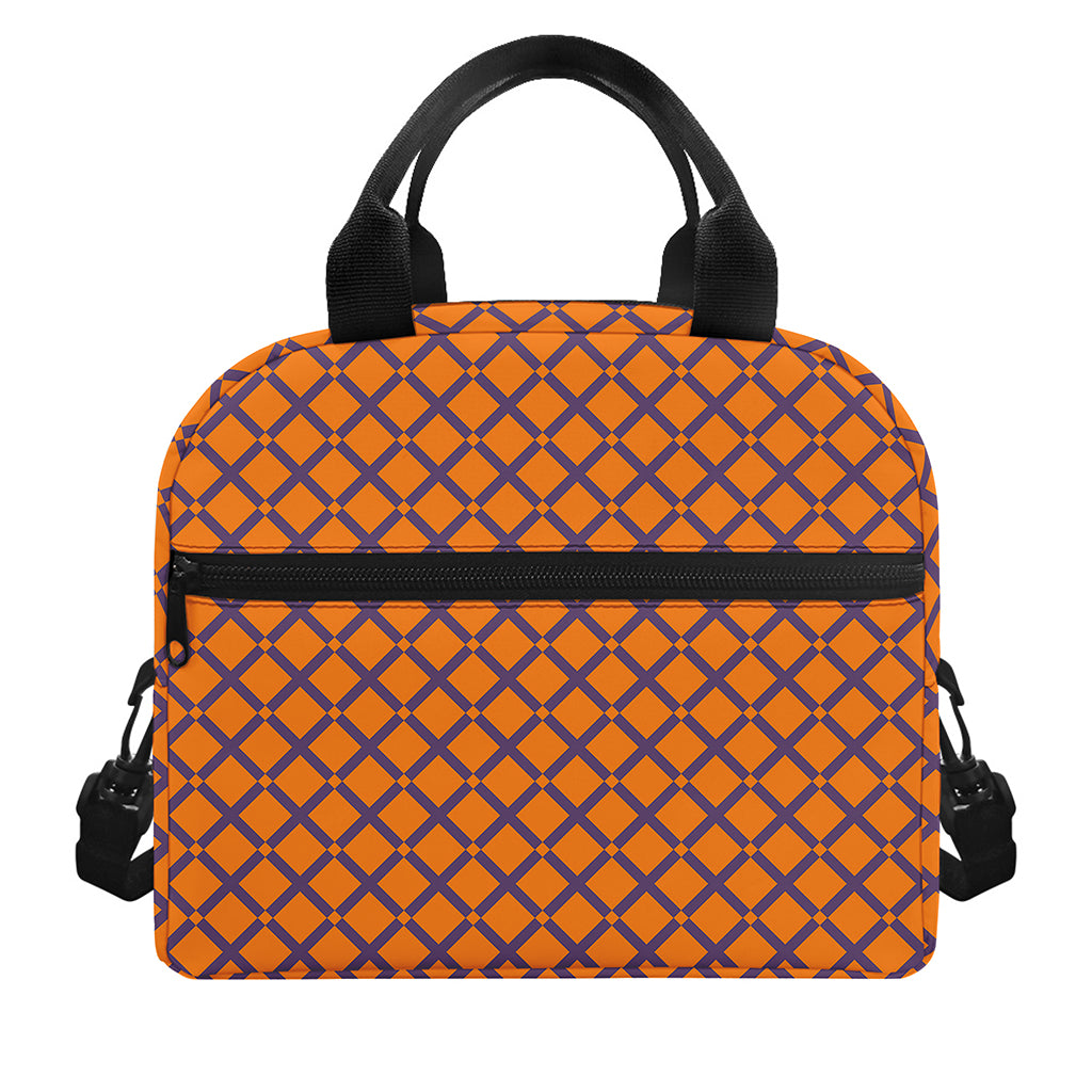 Halloween Cross Pattern Print Insulated Lunch Bag