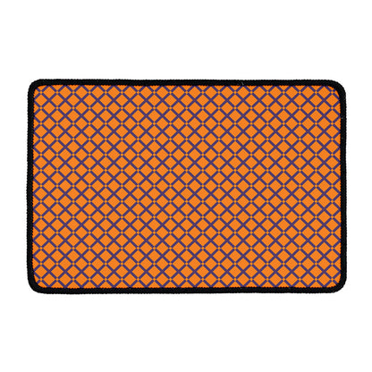 Halloween Cross Pattern Print Kitchen Mat