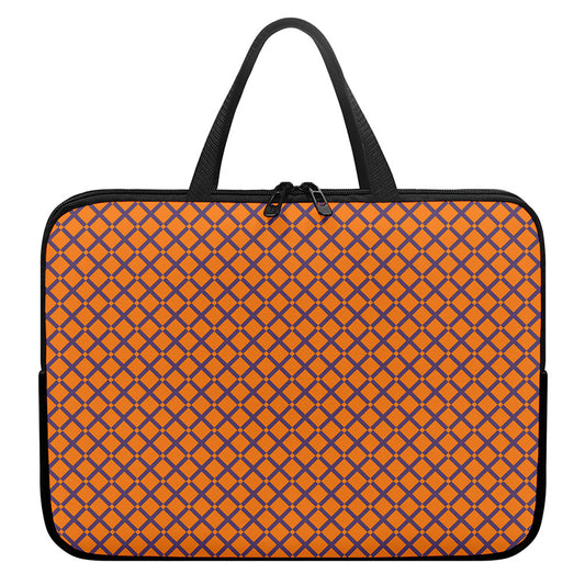 Halloween Cross Pattern Print Laptop Sleeve With Handle