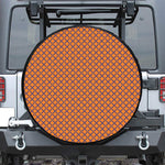 Halloween Cross Pattern Print Leather Spare Tire Cover