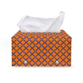 Halloween Cross Pattern Print Leather Tissue Box Cover