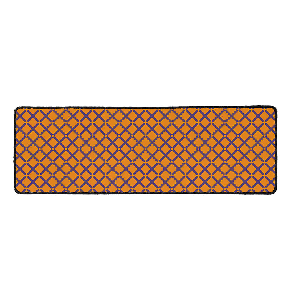 Halloween Cross Pattern Print Long Kitchen Mat