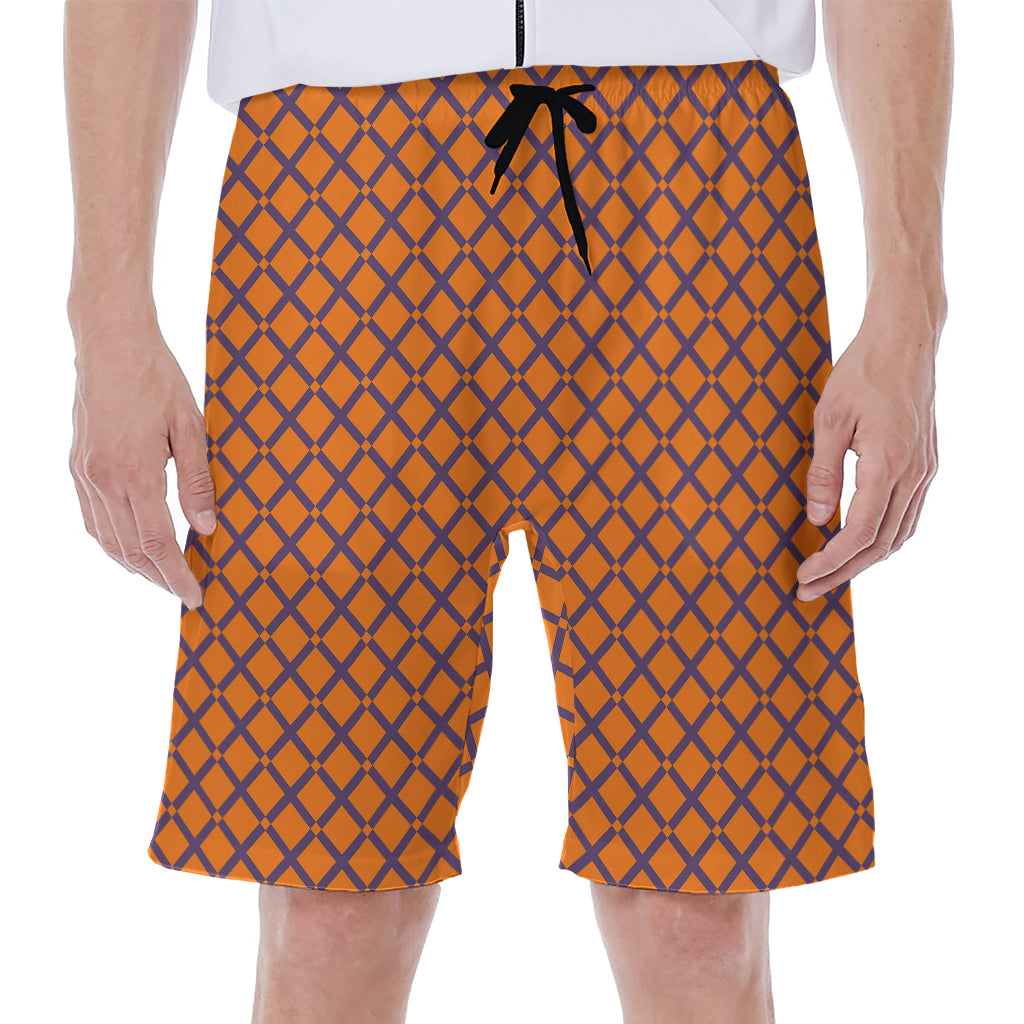 Halloween Cross Pattern Print Men's Beach Shorts