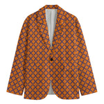 Halloween Cross Pattern Print Men's Blazer