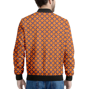 Halloween Cross Pattern Print Men's Bomber Jacket