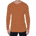 Halloween Cross Pattern Print Men's Long Sleeve T-Shirt