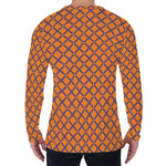 Halloween Cross Pattern Print Men's Long Sleeve T-Shirt