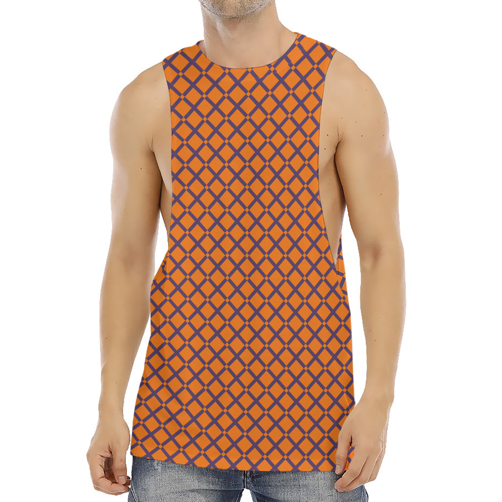 Halloween Cross Pattern Print Men's Muscle Tank Top