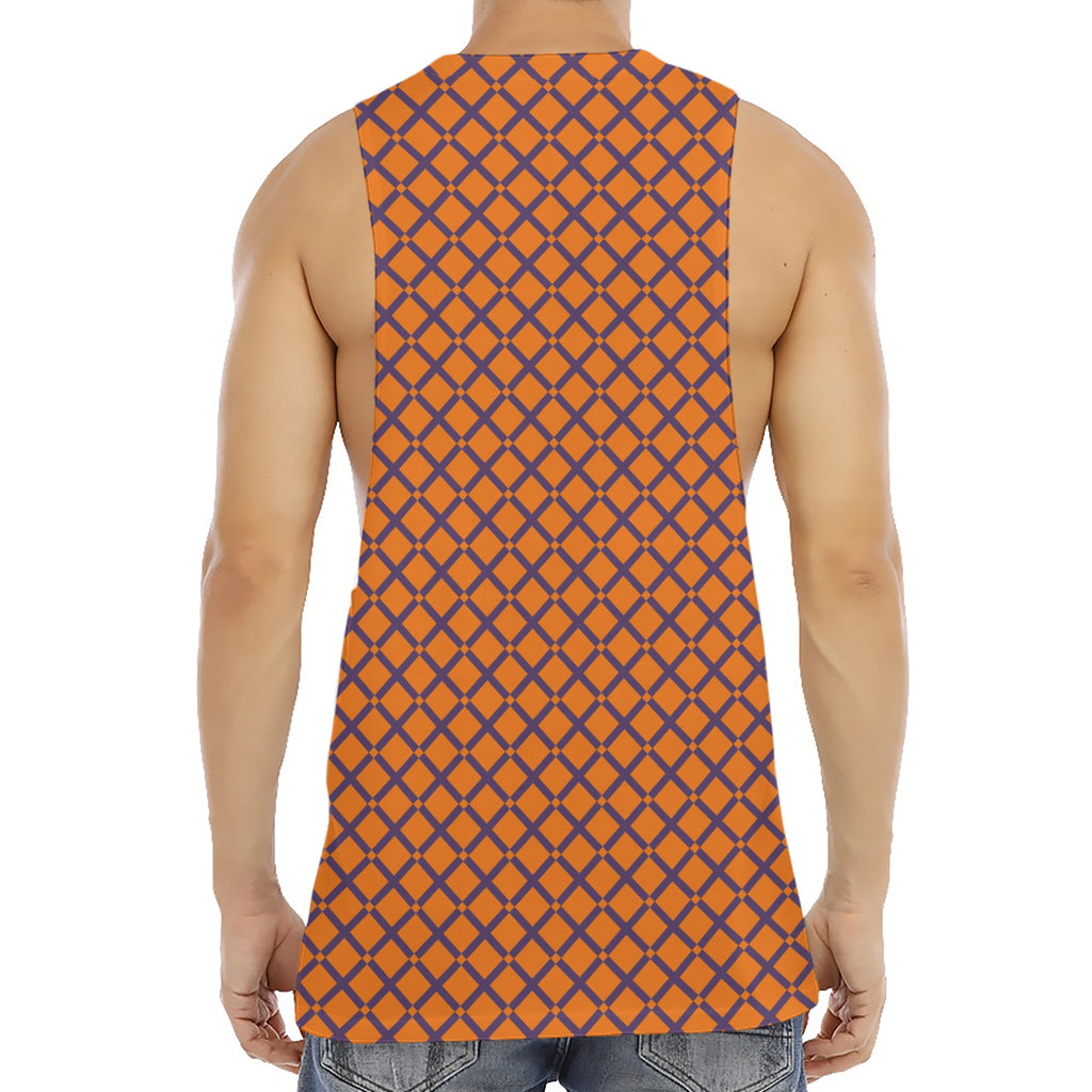 Halloween Cross Pattern Print Men's Muscle Tank Top