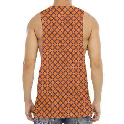 Halloween Cross Pattern Print Men's Muscle Tank Top