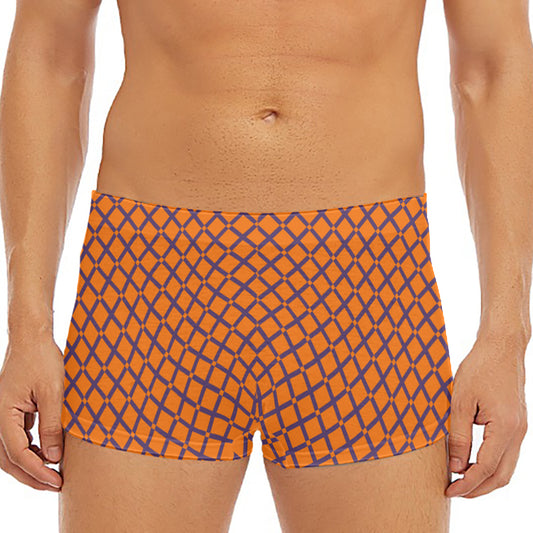 Halloween Cross Pattern Print Men's Short Boxer Briefs