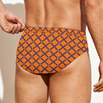Halloween Cross Pattern Print Men's Swim Briefs