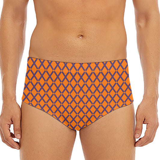Halloween Cross Pattern Print Men's Triangle Swim Briefs