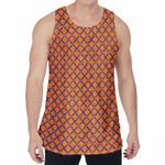 Halloween Cross Pattern Print Men's Velvet Tank Top