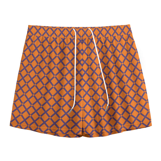 Halloween Cross Pattern Print Mesh Shorts