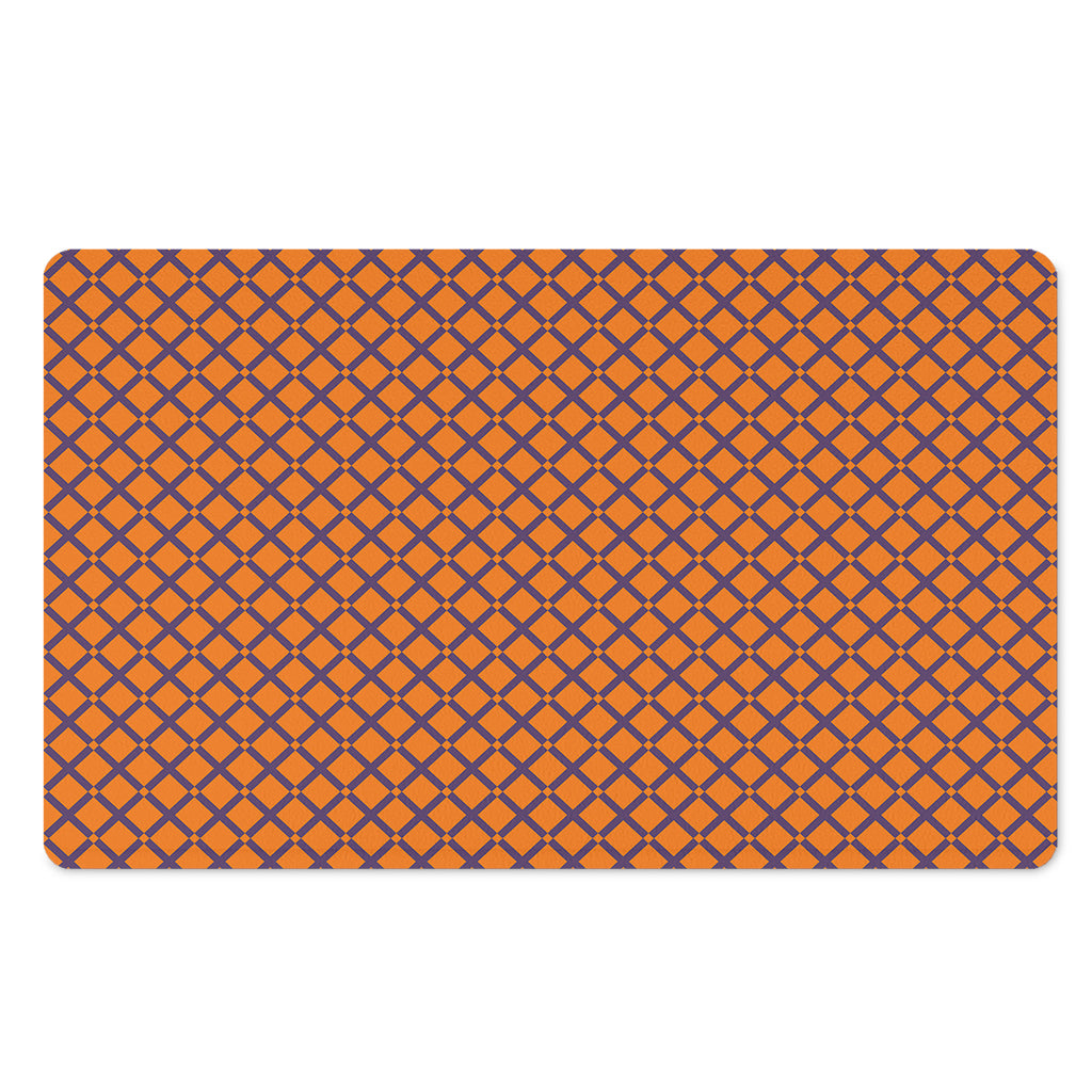 Halloween Cross Pattern Print Polyester Doormat