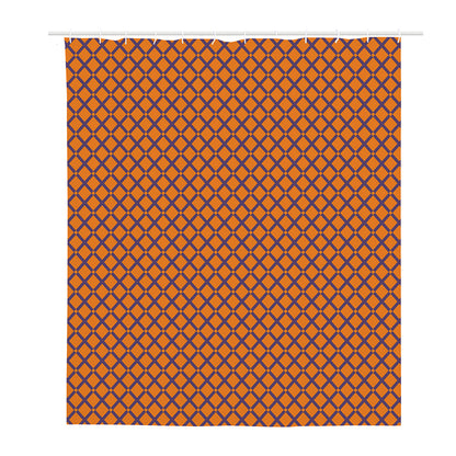Halloween Cross Pattern Print Polyester Shower Curtain