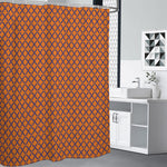 Halloween Cross Pattern Print Premium Shower Curtain