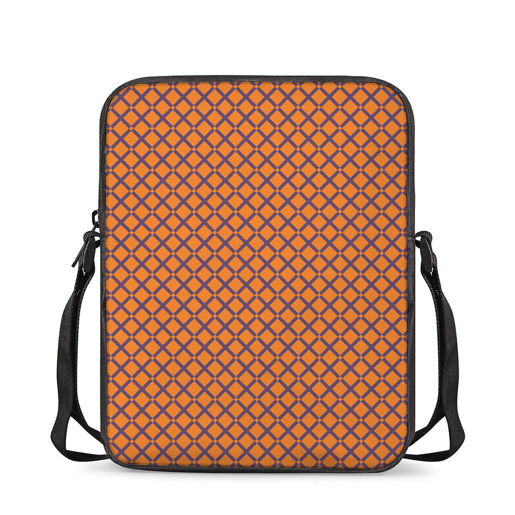 Halloween Cross Pattern Print Rectangular Crossbody Bag