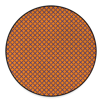Halloween Cross Pattern Print Round Floor Mat