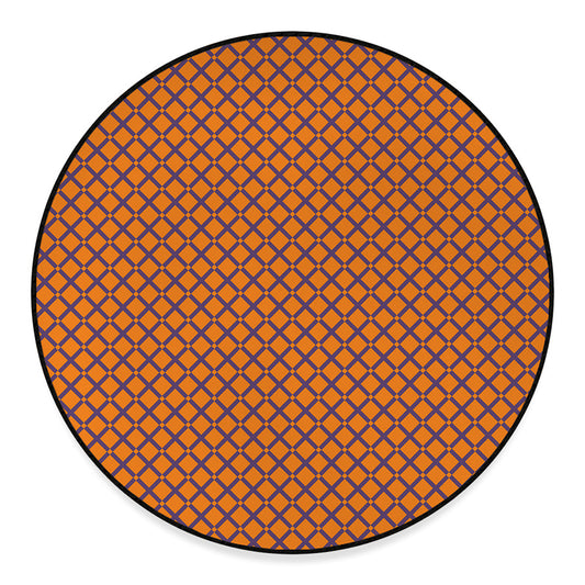 Halloween Cross Pattern Print Round Floor Mat