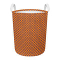 Halloween Cross Pattern Print Round Laundry Basket