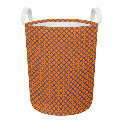 Halloween Cross Pattern Print Round Laundry Basket