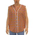 Halloween Cross Pattern Print Sleeveless Baseball Jersey