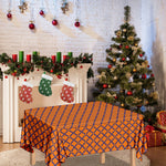 Halloween Cross Pattern Print Tablecloth