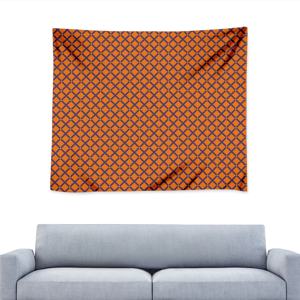 Halloween Cross Pattern Print Tapestry