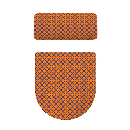 Halloween Cross Pattern Print Toilet Lid And Tank Cover Set