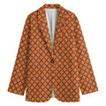 Halloween Cross Pattern Print Women's Blazer