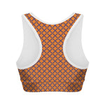 Halloween Cross Pattern Print Women's Sports Bra