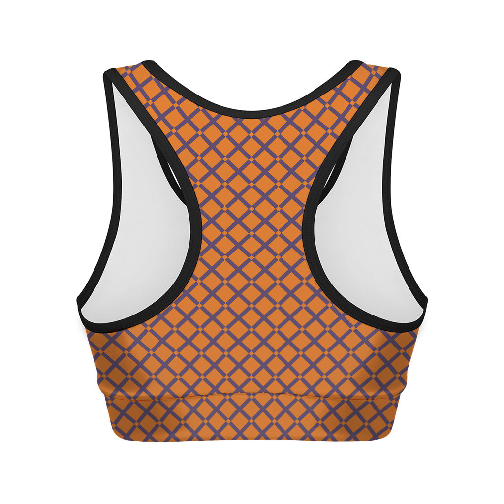 Halloween Cross Pattern Print Women's Sports Bra