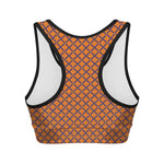 Halloween Cross Pattern Print Women's Sports Bra