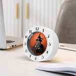 Halloween Cute Witch Cat Print Alarm Clock