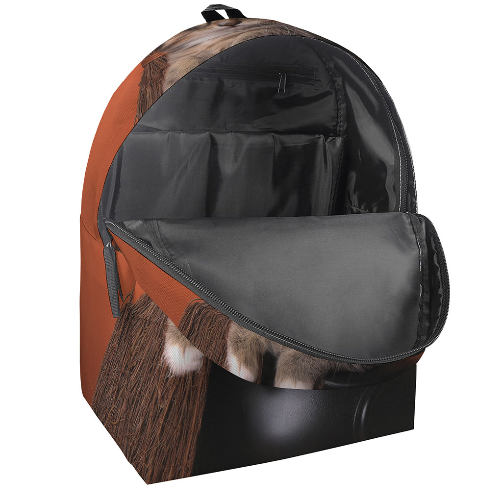 Halloween Cute Witch Cat Print Backpack